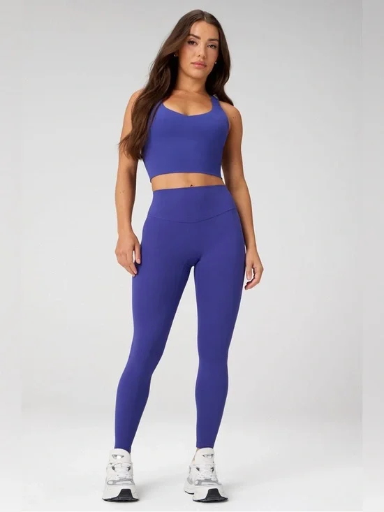 NWOT Fabletics The No-Seam PureLuxe TLC Legging Color Nightfall Purple Size XXS - Picture 5 of 13
